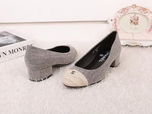 CHANEL Shallow mouth Block heel Shoes Women--055